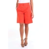 ALBERTO BIANI ALBERTO BIANI WOMEN'S ORANGE COTTON SHORTS,CC891CO0123ARANCIONE 38