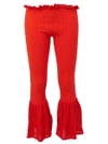 HELEN LAWRENCE KNITTED FLARED TROUSERS,FLARELACETROUSER111320647