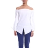 DONDUP DONDUP WOMEN'S WHITE COTTON BLOUSE,DC113PS0012DXXX000 42