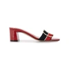 BALLY RED LEATHER SANDALS,62258301436