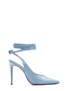 ALDO CASTAGNA ALDO CASTAGNA WOMEN'S LIGHT BLUE LEATHER PUMPS,ELISE192100CELESTE 38