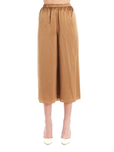 Theory Fluid Pull On Trousers In Brown