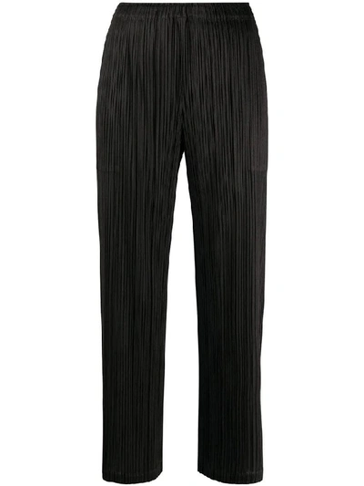 Issey Miyake Pleats Please By  Pleated Pants In Black