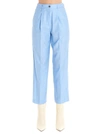 AGNONA AGNONA WOMEN'S LIGHT BLUE PANTS,U10117601OY161 40