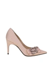 SERGIO ROSSI SERGIO ROSSI WOMEN'S PINK LEATHER PUMPS,A83761MTEZ785710 37.5