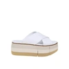 PALOMA BARCELÓ WHITE LEATHER SANDALS,DOROTHEAWHITE