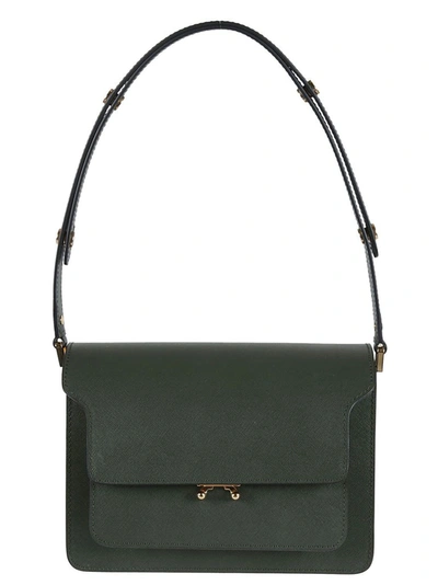 Marni Womens Green Leather Shoulder Bag