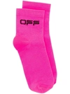 OFF-WHITE OFF-WHITE WOMEN'S FUCHSIA POLYAMIDE SOCKS,OWRA018R209710872810 UNI