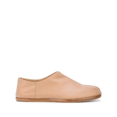 Maison Margiela Tabi Leather Loafers In Pink