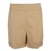 MARNI MARNI WOMEN'S BEIGE VISCOSE SHORTS,PAMA0151U0TW83900W75 42