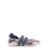 PARIS TEXAS PARIS TEXAS WOMEN'S PINK LEATHER FLATS,PX60CIPRIA 37.5