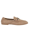 TOD'S TOD'S WOMEN'S BEIGE SUEDE LOAFERS,XXW45C0DA10D8WC806 40