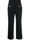 GUCCI GUCCI WOMEN'S BLACK SILK trousers,596962Z8AIF1000 40