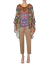 ETRO ETRO WOMEN'S MULTICOLOR SILK PONCHO,150155733500 UNI