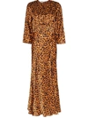 ATTICO ATTICO WOMEN'S BROWN VISCOSE DRESS,201WCW04P015048 40