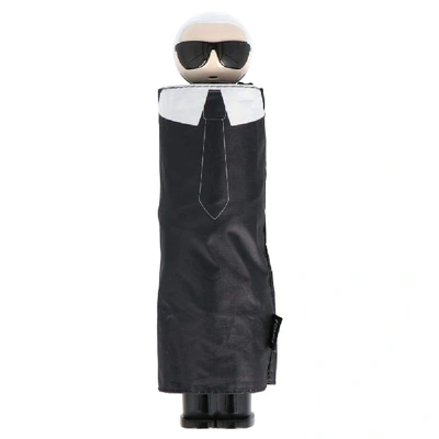Karl Lagerfeld Women's Automatic Mini Umbrella K/ikonik In Black