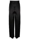 BOTTEGA VENETA BOTTEGA VENETA WOMEN'S BLACK VISCOSE trousers,599730VKI101000 42