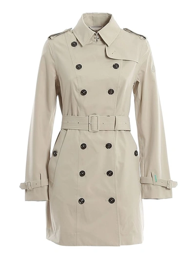 Save The Duck Women's Beige Polyester Trench Coat