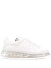 ALEXANDER MCQUEEN ALEXANDER MCQUEEN WOMEN'S WHITE LEATHER SNEAKERS,611698WHX989000 36