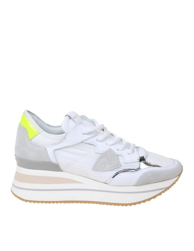 Philippe Model Women's White Suede Sneakers