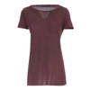 AVANT TOI BURGUNDY COTTON T-SHIRT,220D1702JCOVHV00129