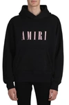 Amiri Men's Core Logo Hoodie Sweatshirt In Black,pink