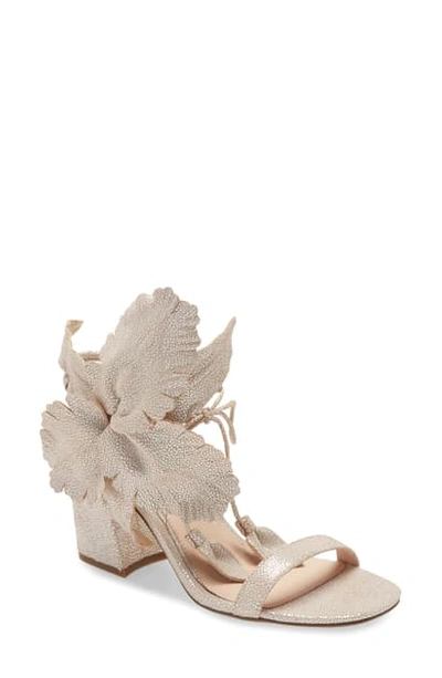 Cecelia New York Hibiscus Sandal In Iridescent Leather