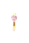 AMBUSH HEART SOLITAIRE EARRING,12112127 GLDPK