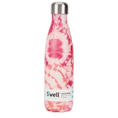S'well Aura Tie-dyed Stainless Steel Bottle 500ml In Red And White