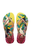 Havaianas 'slim Tropical' Flip Flop In Lemon Yellow