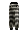 GUCCI HOUNDSTOOTH CHECK TRACK SWEATPANTS,15346228