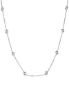 SAKS FIFTH AVENUE SAKS FIFTH AVENUE WOMEN'S 14K WHITE GOLD & DIAMOND BY THE YARD NECKLACE,0400012658776