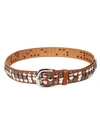 ISABEL MARANT MOHA STUDDED LEATHER BELT,0400012502049