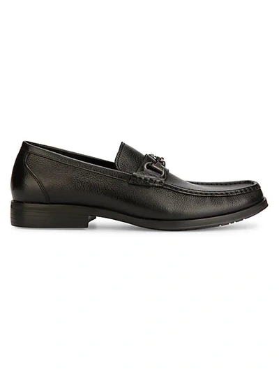 Kenneth Cole Halt Leather Loafers In Brown