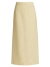 The Row Pol Wool & Silk Midi Skirt