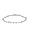 SAKS FIFTH AVENUE 14K WHITE GOLD & DIAMOND ILLUSION-SET BRACELET,0400012658892