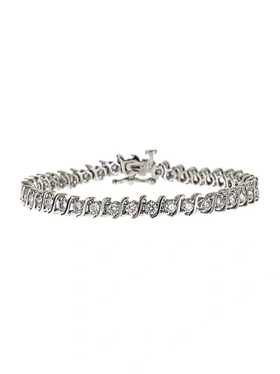 Saks Fifth Avenue 14k White Gold & Diamond Prong-set Tennis Bracelet