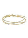 SAKS FIFTH AVENUE SAKS FIFTH AVENUE WOMEN'S 14K YELLOW GOLD & DIAMOND STATION 3-STRAND BOLO BRACELET,0400012658862