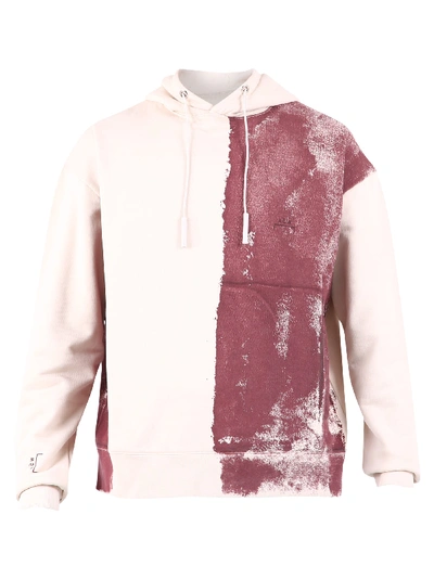 A-cold-wall* Block-painted Cotton Hooded Sweatshirt In White