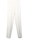 OFF-WHITE WHITE TROUSERS,11346596