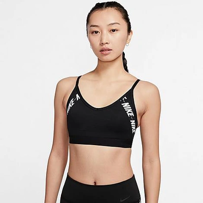 Nike Women's Indy Low-back Light-support Sports Bra In Black