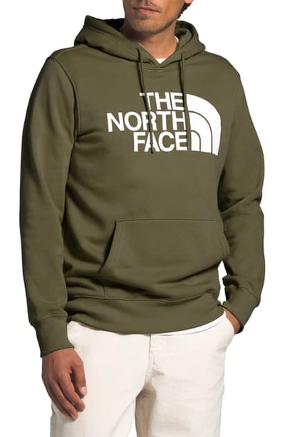The North Face Half Dome Hoodie In Burnt Olive Green