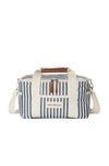 Business & Pleasure Striped Cooler Bag In Navy Stripe