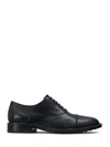 TOD'S LACE-UP BLACK LEATHER,11328756
