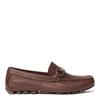 FERRAGAMO BROWN LEATHER GANCINI LOAFERS,11348270