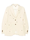 MAURIZIO MIRI STAR BLAZER,MICHELLE6571001 ECRU