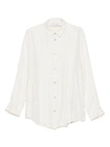 Iro Zuko Sequined Snap-front Top In White
