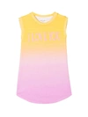 Alberta Ferretti I Love You Tank Top In Giallo/rosa
