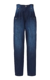 Isabel Marant Kerris High-rise Tapered Jeans In Dark Wash