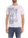 3.1 Phillip Lim Ss Postcard Print Perfect Tee In White